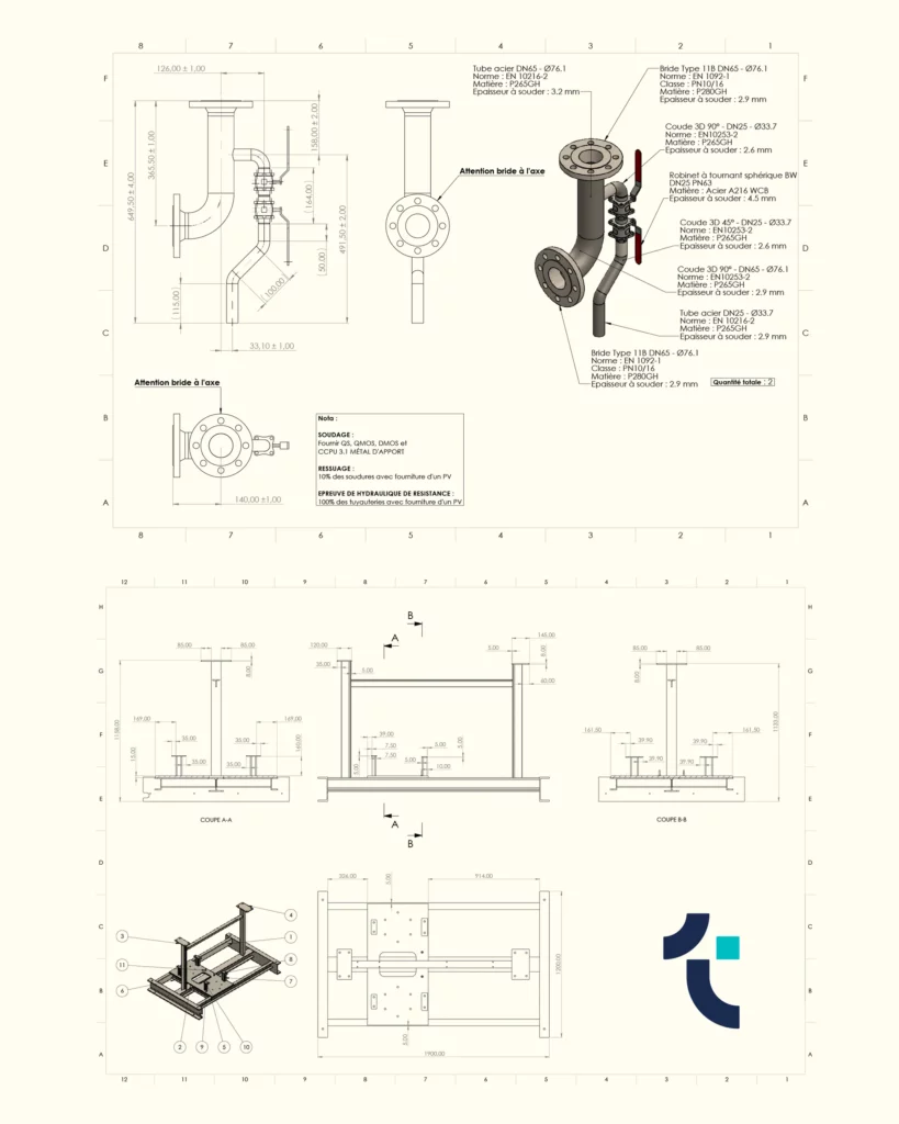 Technec - Skid de pompage - Bureau d'études